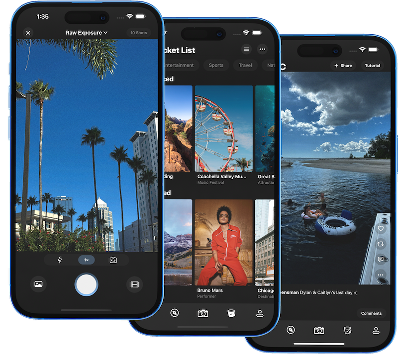 Echo app preview showing capture, fulfill, and reflect